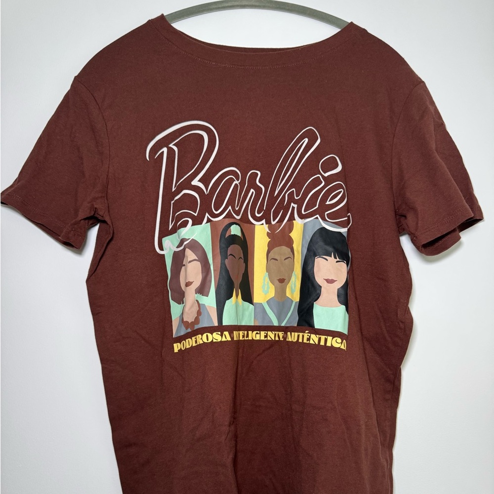 Mattel Barbie Brown T-Shirt with Graphic Design